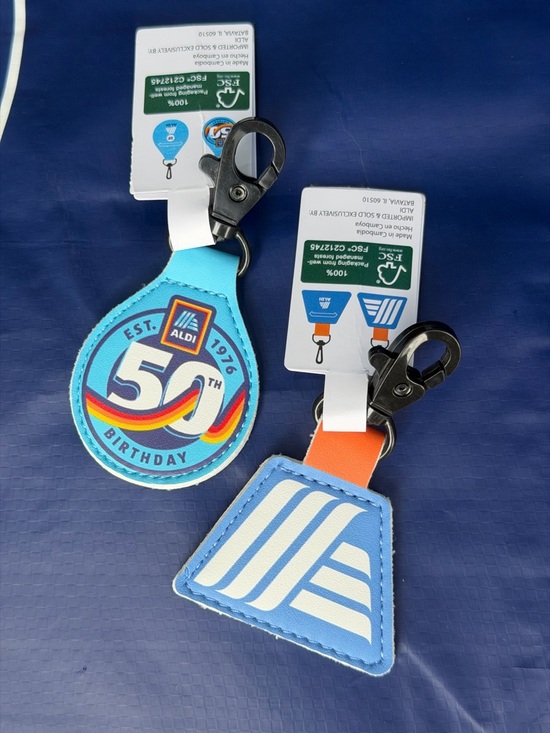 Aldi Accessories - Aldi Gear quarter keeper pouch keychain BUNDLE Aldi's 50th birthday key chains